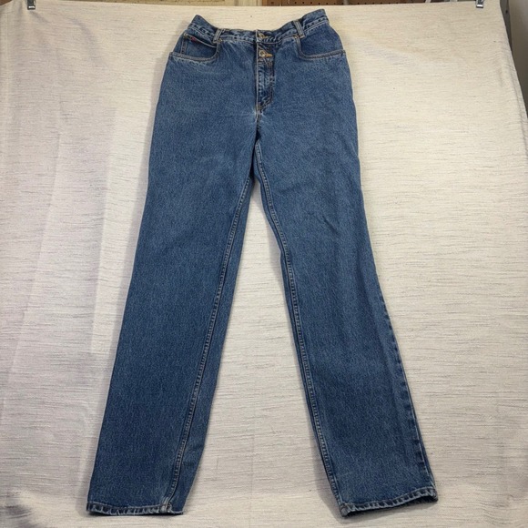 Lawman Western Denim - Vintage Lawman Western Jeans Womens 13 High Rise Straight Leg Rodeo Cowgirl